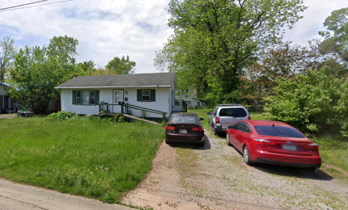 The home at 506 North College Avenue in Salem, Indiana, where the defensive shooting took place. (Google Maps Streetview Image)
