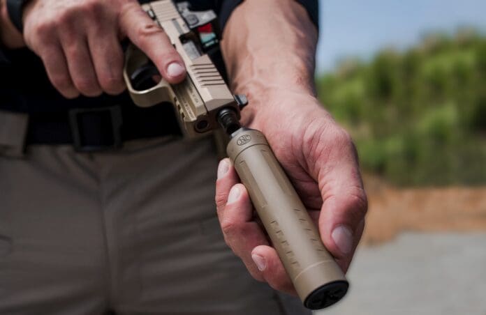 FN Catch 22Ti rimfire suppressor silencer