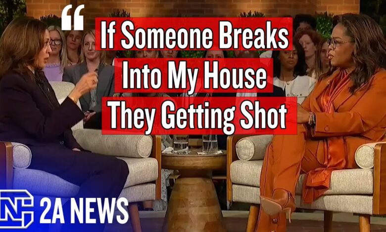 Kamala Harris Panders To Oprah Saying If Someone Breaks Into My House They Getting Shot