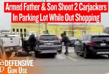 Armed Father & Son Shoot 2 Carjackers While Out Shopping