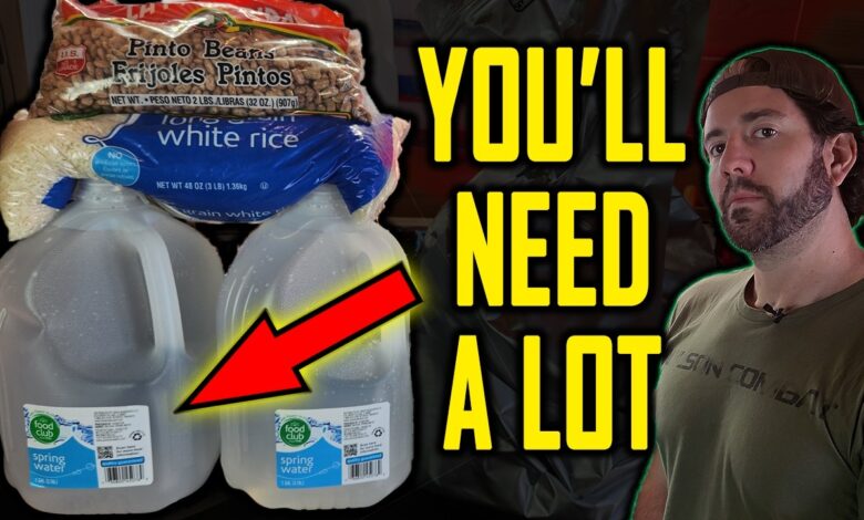 You NEED More Water Than You Think for Your Rice and Beans Storage!