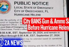 Wow, City In Florida Bans Gun & Ammo Sales Before Hurricane Helene