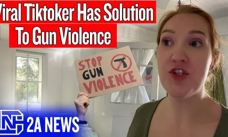 Viral Tiktok Lady Claims To Have The Solution To Gun Violence, You Won't Believe This