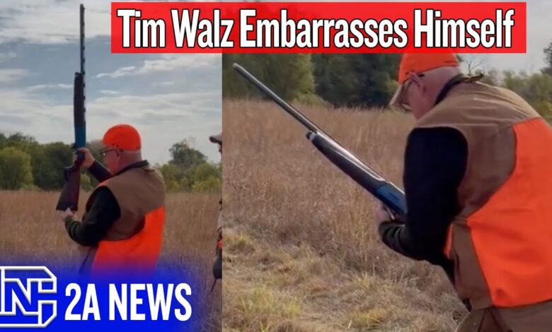 Tim Walz Embarrasses Himself Going Shooting, Can't Load A Shotgun