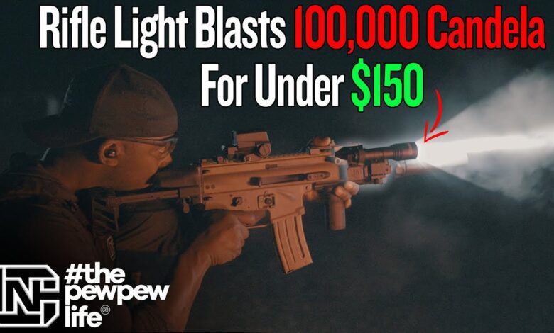 Forget Lumens, This Rifle Light Blasts 100,000 Candela for Under 0