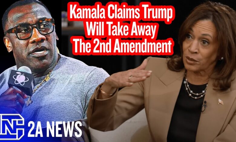 Kamala Harris Claims Trump Will Take Away The 2nd Amendment On Shannon Sharpe Podcast