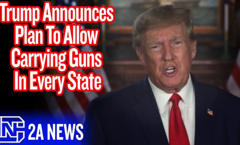 Trump Announces Plan To Allow Carrying Guns In Every State