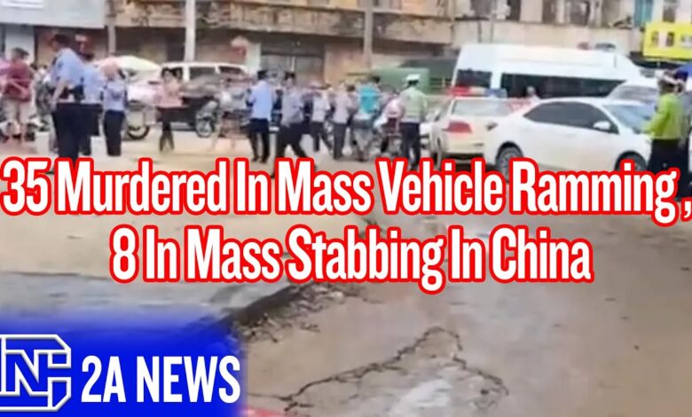 35 Murdered In Mass Vehicle Ramming, 4 Days Later 8 Murdered In Mass Stabbing In China