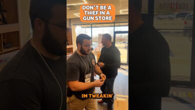 Don’t be a thief in a gun store.