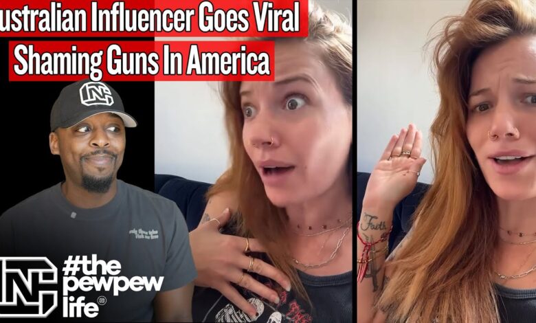 Australian Influencer Goes Viral Shaming America's Gun Culture