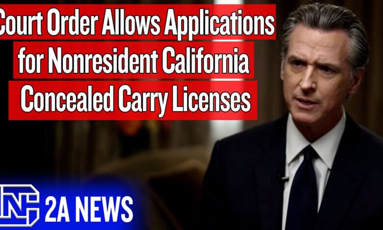 Non Residents Of California Can Now Apply For A Concealed Carry License In California