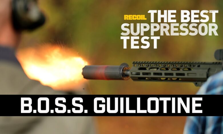 B.O.S.S. GUILLOTINE – RECOIL's The Best Suppressor Test | 5.56 NATO