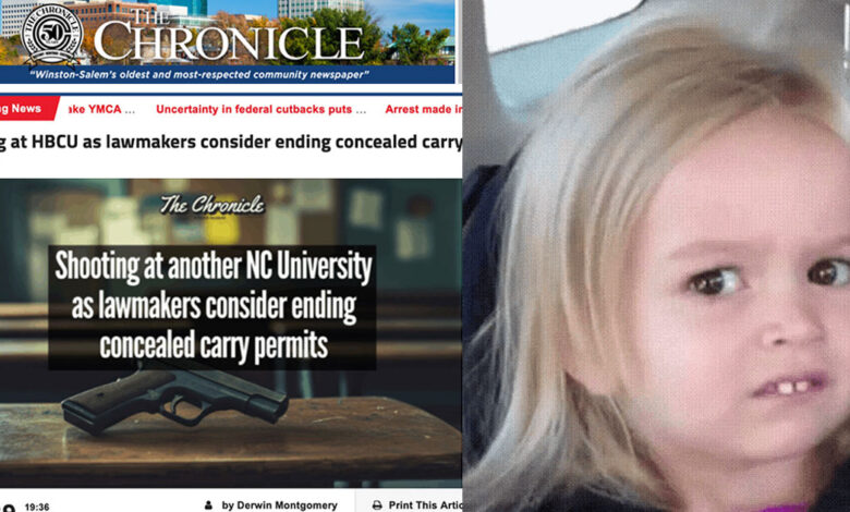 Shooting at ECSU Unrelated to Constitutional Carry Debate, Yet Media Ties the Two