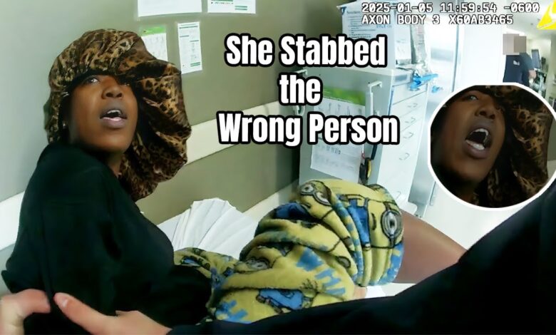Woman Caught Cheating & Goes Insane on Her Boyfriend With a Knife