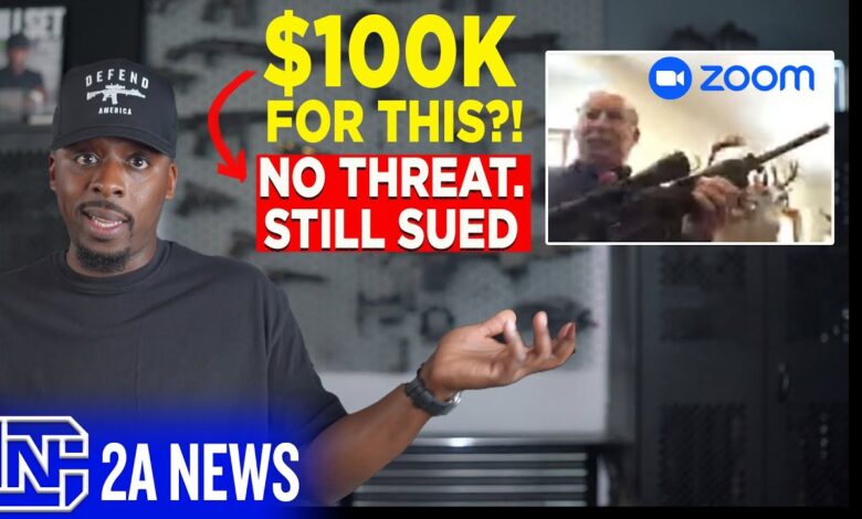 Pro 2A councilman  Sued for 100k after showing AR15 during zoom meeting.