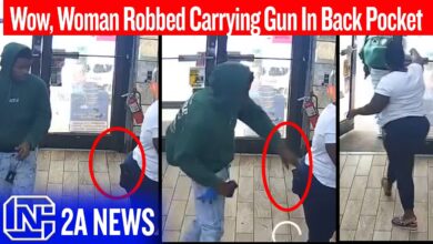 Wow, Woman Robbed Carrying Gun In Back Pocket | Caught On Video