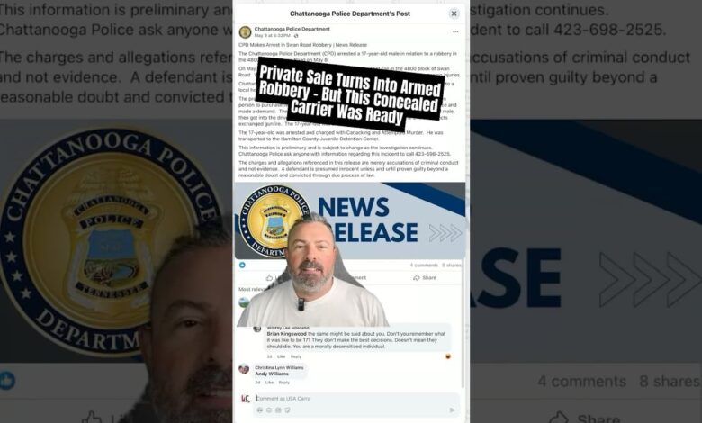 Armed Citizen Defends Himself After Suspect Pulls Gun During Online Sale, Teen Shot During Attempted Carjacking Armed Citizen Defends Himself After Suspect Pulls Gun During Online Sale, Teen Shot During Attempted Carjacking