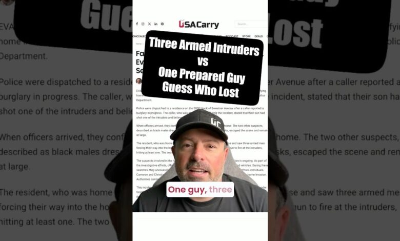 Facing Three Armed Intruders Alone, Evansville Man Shoots One Dead, Sends Two Fleeing Facing Three Armed Intruders Alone, Evansville Man Shoots One Dead, Sends Two Fleeing