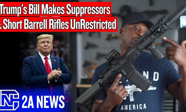 Trump's Big Beautiful Bill Makes Suppressors & Short Barrell Rifles UnRestricted & Easy To Own