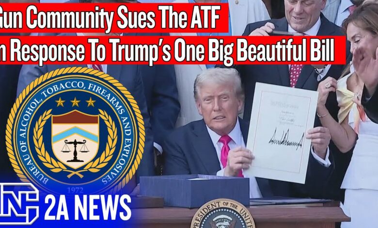 Gun Community Sues The ATF In Response To Trump's One Big Beautiful Bill