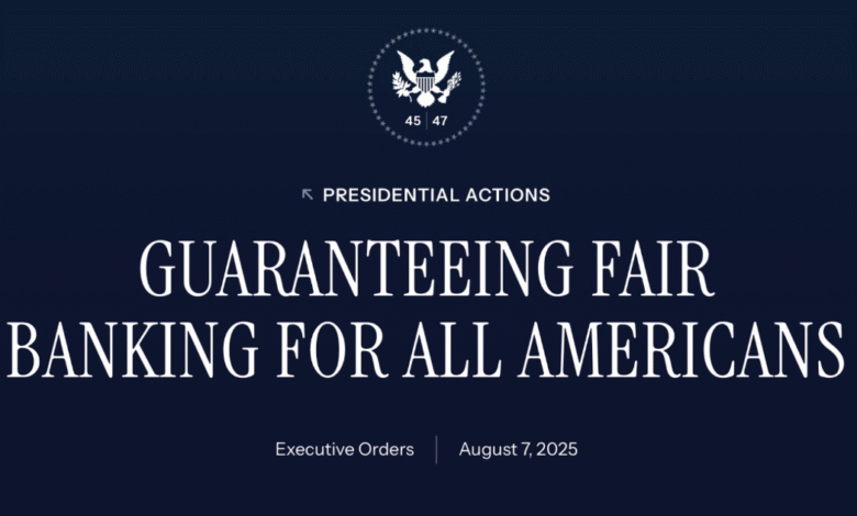 ‘No More Politicized Banking’: President Trump Orders End to Account Closures Based on Beliefs ‘No More Politicized Banking’: President Trump Orders End to Account Closures Based on Beliefs
