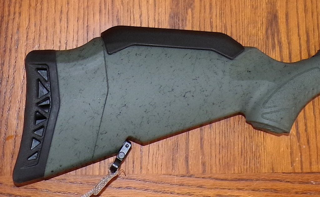 Adjustable length of pull and comb system on Ruger American Gen II Scout stock