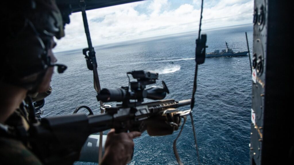 Marines board, sink alleged drug ship off Ecuador Marines board, sink alleged drug ship off Ecuador