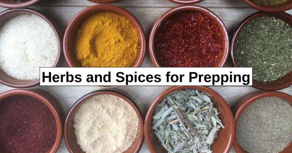 Herbs and Spices for Prepping Herbs and Spices for Prepping
